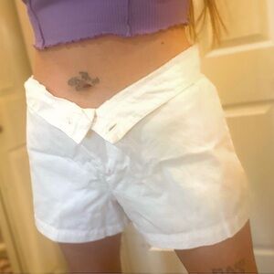 GAP “plain front shorts” measurements in photos